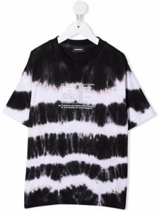 Diesel Kids t-shirt à imprimé tie dye - Blanc