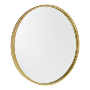 Fragix Boston wandspiegel rond - Goud - Metaal - Ø45cm - Industrieel