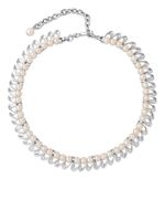 Susan Caplan Vintage collier à perles artificielles (années 1960) - Argent