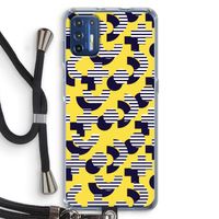 8-bit N°3: Motorola Moto G9 Plus Transparant Hoesje met koord