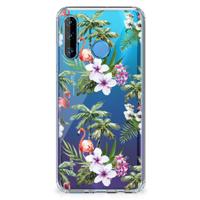 Huawei P30 Lite Case Anti-shock Flamingo Palms Huawei P30 Lite Case Anti-shock Flamingo Palms
