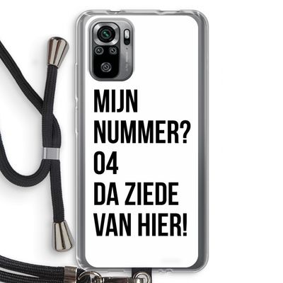 Da ziede van hier: Xiaomi Redmi Note 10S Transparant Hoesje met koord