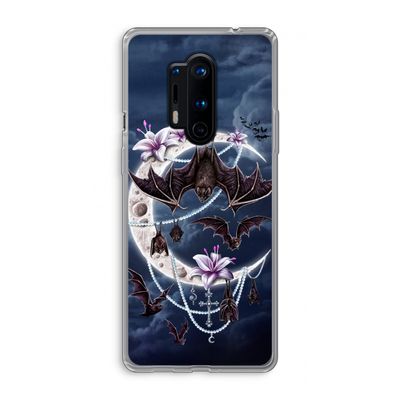 Vleermuizen Maan: OnePlus 8 Pro Transparant Hoesje