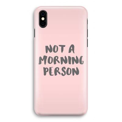 Morning person: iPhone Xs Volledig Geprint Hoesje