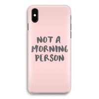 Morning person: iPhone Xs Volledig Geprint Hoesje