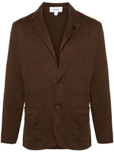 Lardini cardigan à détail de broche - Marron