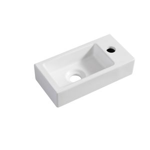 Fontein Wiesbaden Mini-Rhea Rechts 36x18x9 cm Mat Wit