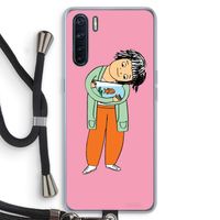 Visknuffel: Oppo A91 Transparant Hoesje met koord