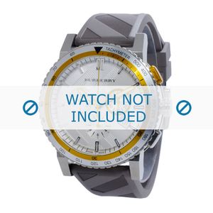 Horlogeband Burberry BU9811 Silicoon Grijs 20mm