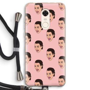 Ugly Cry Call: Xiaomi Redmi 5 Transparant Hoesje met koord