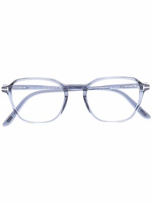 TOM FORD Eyewear lunettes de vue FT5804 à monture en D - Bleu