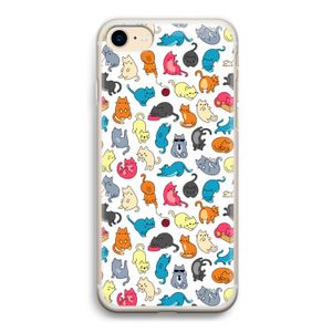 Kleurrijke katten: iPhone 7 Transparant Hoesje