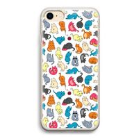 Kleurrijke katten: iPhone 7 Transparant Hoesje