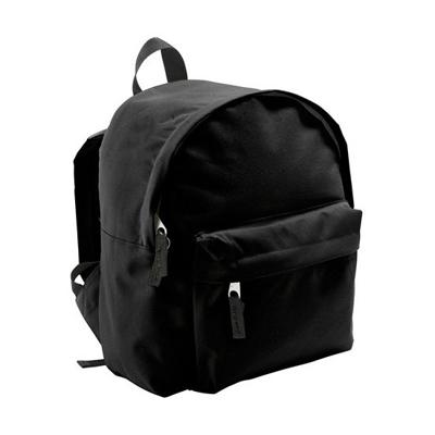 Sols Rugtas - kinderen - zwart - 9 liter - 25x30x12 cm - rugzak met voorvakje