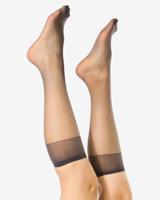 HEMA Kniekousen 15denier anti-ladder mat - 2 paar antraciet (antraciet)