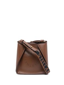 Stella McCartney sac à bandoulière à logo Stella - Marron