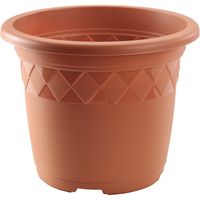 Bloempot/plantenpot terra cotta kunststof diameter 29 cm   -