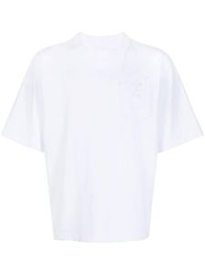 sacai t-shirt à détail appliqué - Blanc