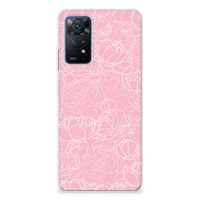 Xiaomi Redmi Note 11 Pro 5G TPU Case White Flowers - thumbnail