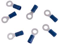 Dresselhaus Ring connector, 5mm, blue partially insulated, 1.5-