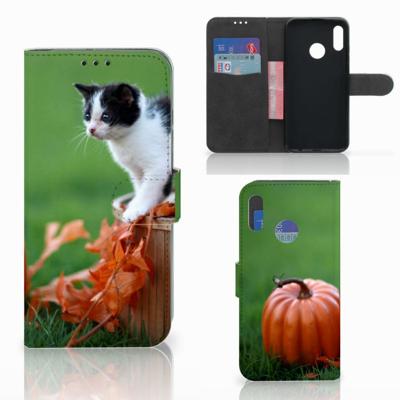 Honor 10 Lite | Telefoonhoesje | Met pasjeshouder | Kitten
