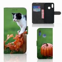 Honor 10 Lite | Telefoonhoesje | Met pasjeshouder | Kitten