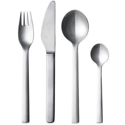 Georg Jensen bestekset New York RVS matzilver 16-delig