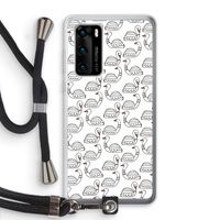 Zwanen: Huawei P40 Transparant Hoesje met koord