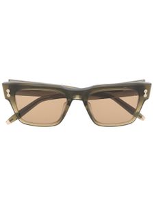 Akoni lunettes de soleil Columba à monture carrée - Vert