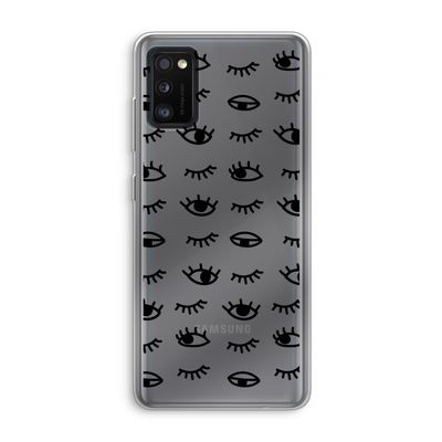 Eye pattern #2: Samsung Galaxy A41 Transparant Hoesje
