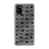 Eye pattern #2: Samsung Galaxy A41 Transparant Hoesje