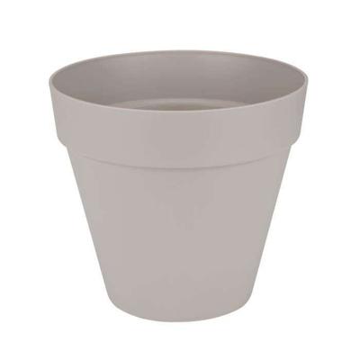ELHO Ronde bloempot met wielen Loft Urban - Ø 50 cm - Warm grijs