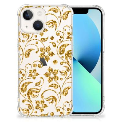 iPhone 13 Case Gouden Bloemen iPhone 13 Case Gouden Bloemen