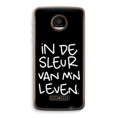 De Sleur: Motorola Moto Z Force Transparant Hoesje