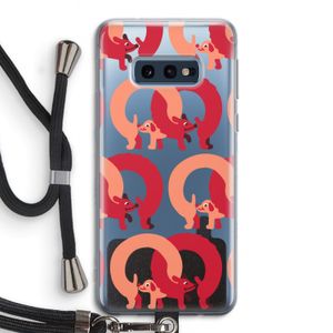 Dogs: Samsung Galaxy S10e Transparant Hoesje met koord