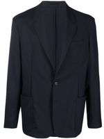 Paul Smith blazer en laine à simple boutonnage - Bleu - thumbnail