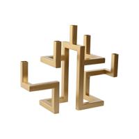 Kandelaar Home ESPRIT Gouden Metaal Modern 38 x 12 x 29 cm