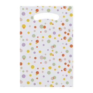Papieren zakjes - confetti - set van 10