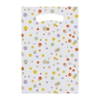 Papieren zakjes - confetti - set van 10