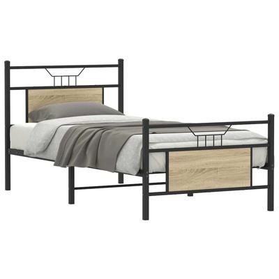 Bedframe zonder matras hout sonoma eikenkleurig 80x200 cm