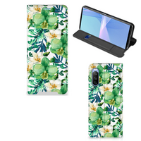 Sony Xperia 10 III Smart Cover Orchidee Groen - thumbnail