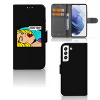 Samsung Galaxy S22 Wallet Case met Pasjes Popart Oh Yes - thumbnail