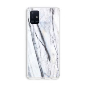 Gestreepte marmer: Galaxy A51 4G Transparant Hoesje