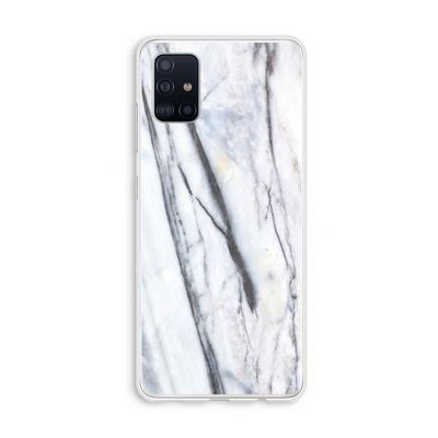 Gestreepte marmer: Galaxy A51 4G Transparant Hoesje