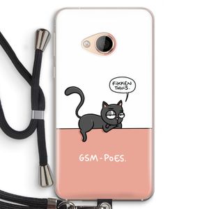 GSM poes: HTC U Play Transparant Hoesje met koord