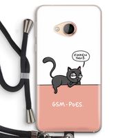 GSM poes: HTC U Play Transparant Hoesje met koord