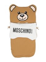 Moschino Kids nid d'ange à logo imprimé - Marron