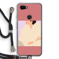 Cosy: Pixel 3a Transparant Hoesje met koord