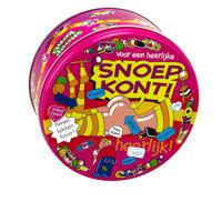 Snoepkont cadeau snoeptrommel - koekblik - 14 x 7,5 cm - bewaarblik - verjaardag