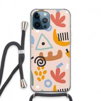 Abstract: iPhone 13 Pro Max Transparant Hoesje met koord